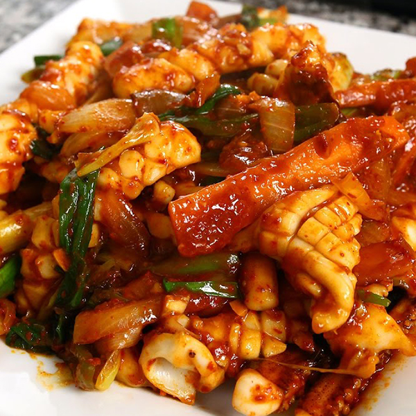 Spicy Stir Fried Squid Korean - Aussie Seafood House